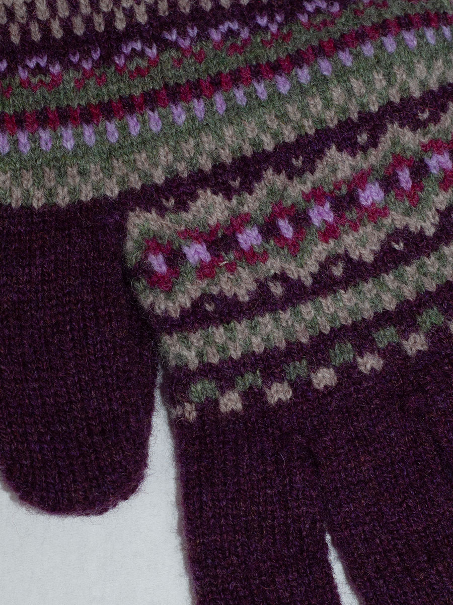 Eribé Strickhandschuhe, Alpin Glove, tyrian #2