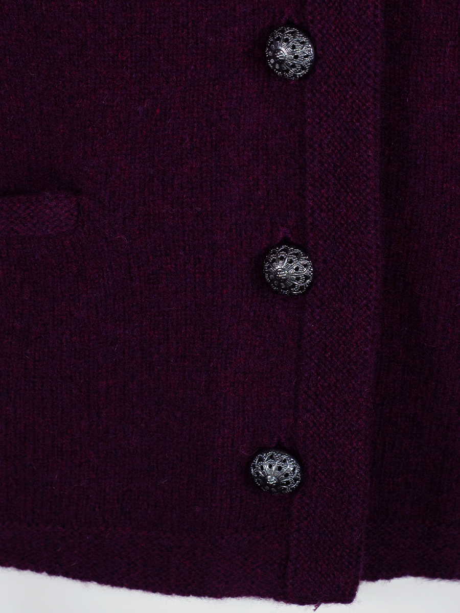 fei scho schee Strickjacke, loganberry #4
