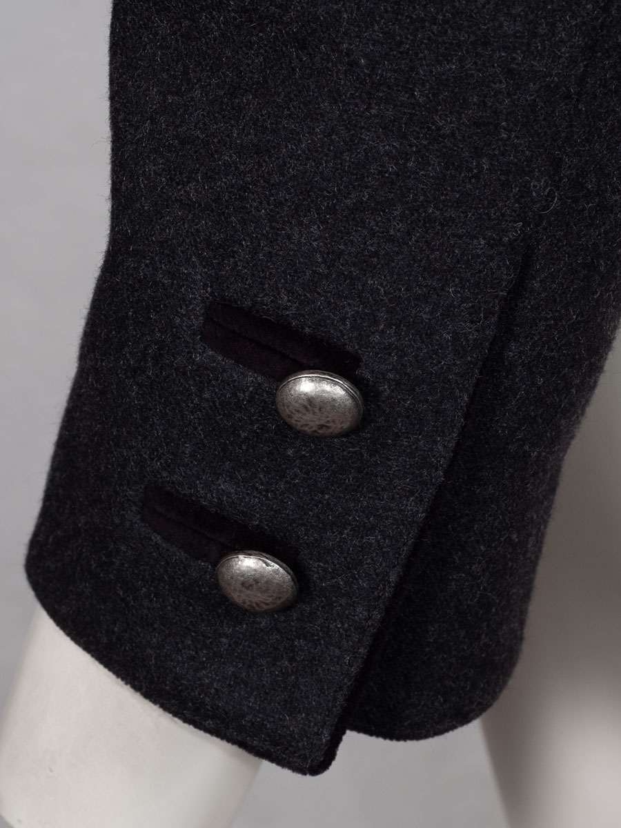 Hammerschmid Ebbs Lodenjanker, schwarz, Samtpaspol, elegant #5