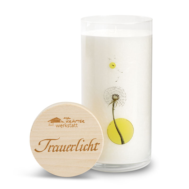 Allgäuer Heilkräuter Kerze, Trauerlicht im Glas #2