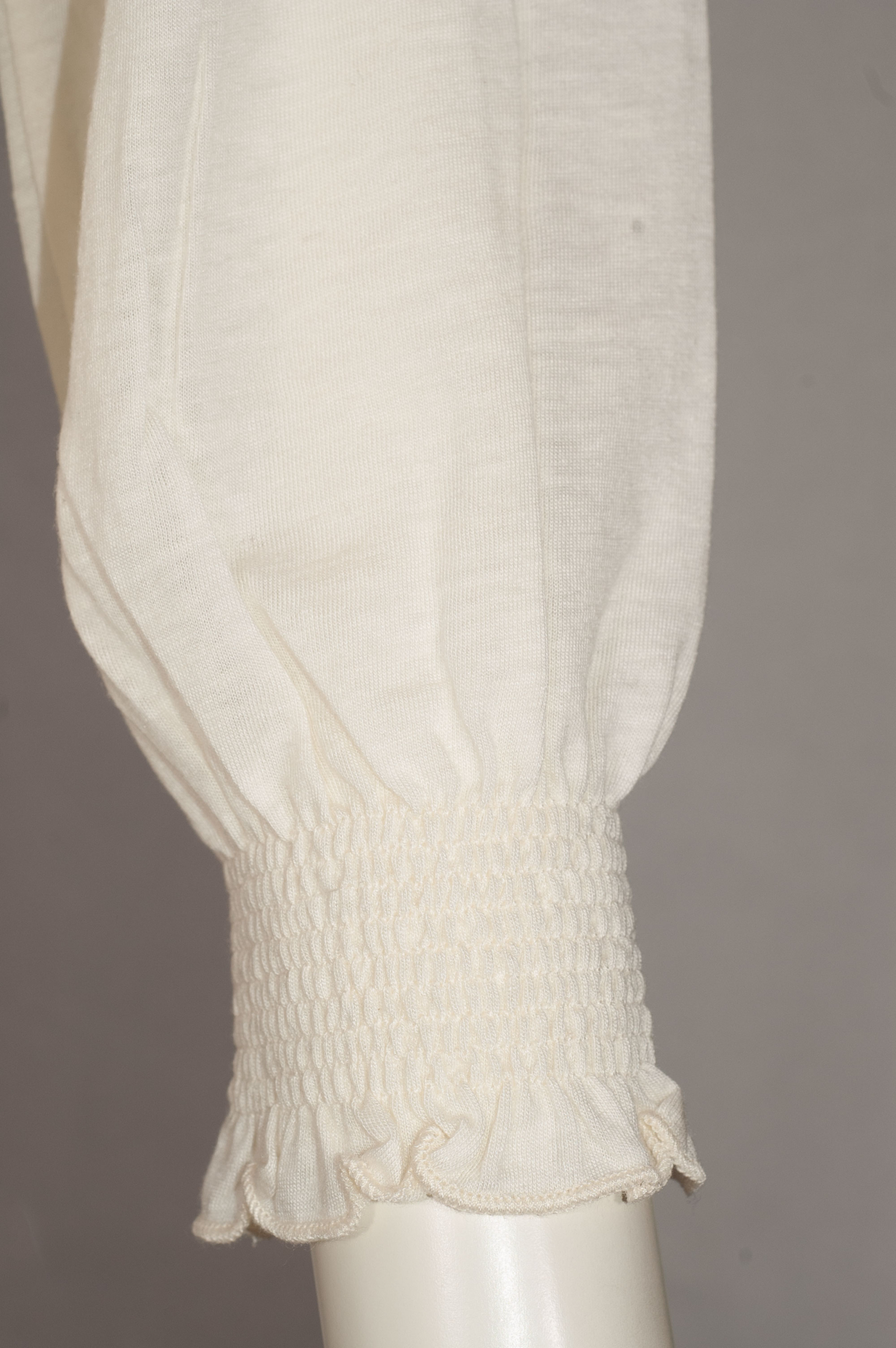 Die Rockmacherin Langarmshirt Selma, natur, Rüschenkragen #5