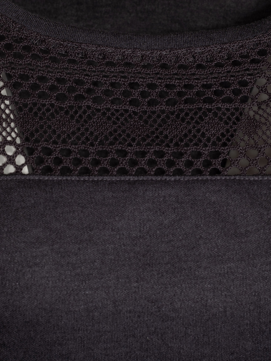 Berwin & Wolff T-Shirt, grau, mit Spitzeneinsatz #3