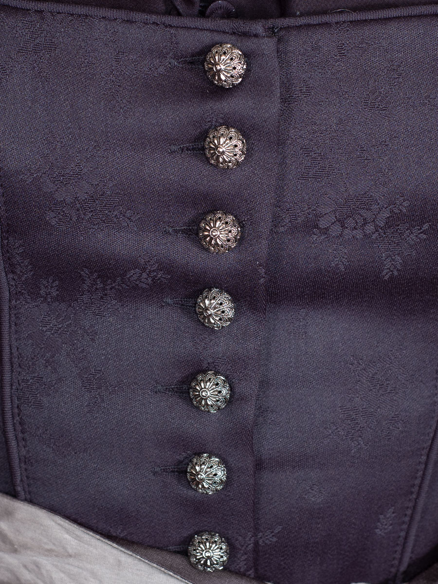 Anno Domini Dirndl Judith, schwarz, Wendeschürze, Jacquardmuster, 80lg #4