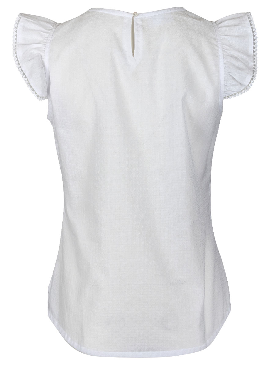 Waldorff Damenbluse, weiß, Flügelarm #3