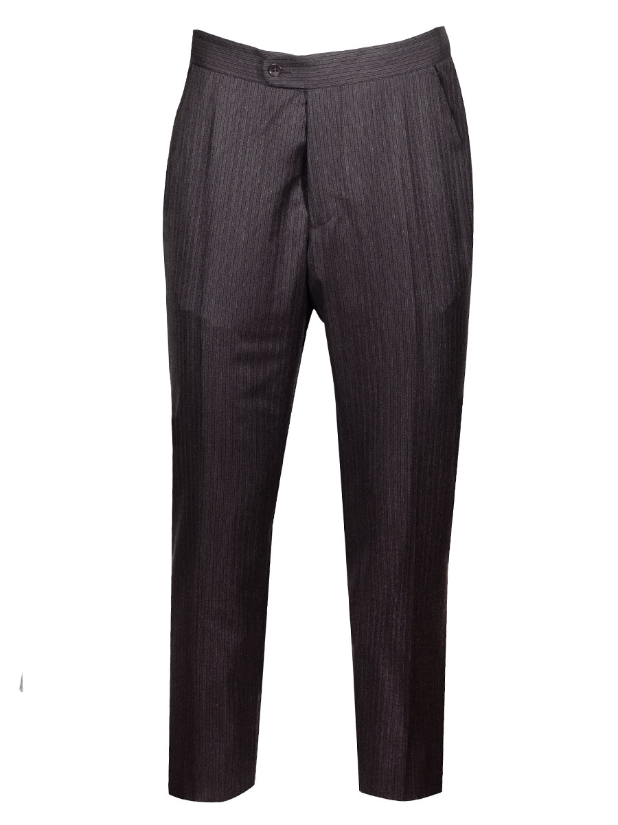 Viererspitz Stresemannhose Jakob, anthrazit, seitlich schwarzes Paspol #1