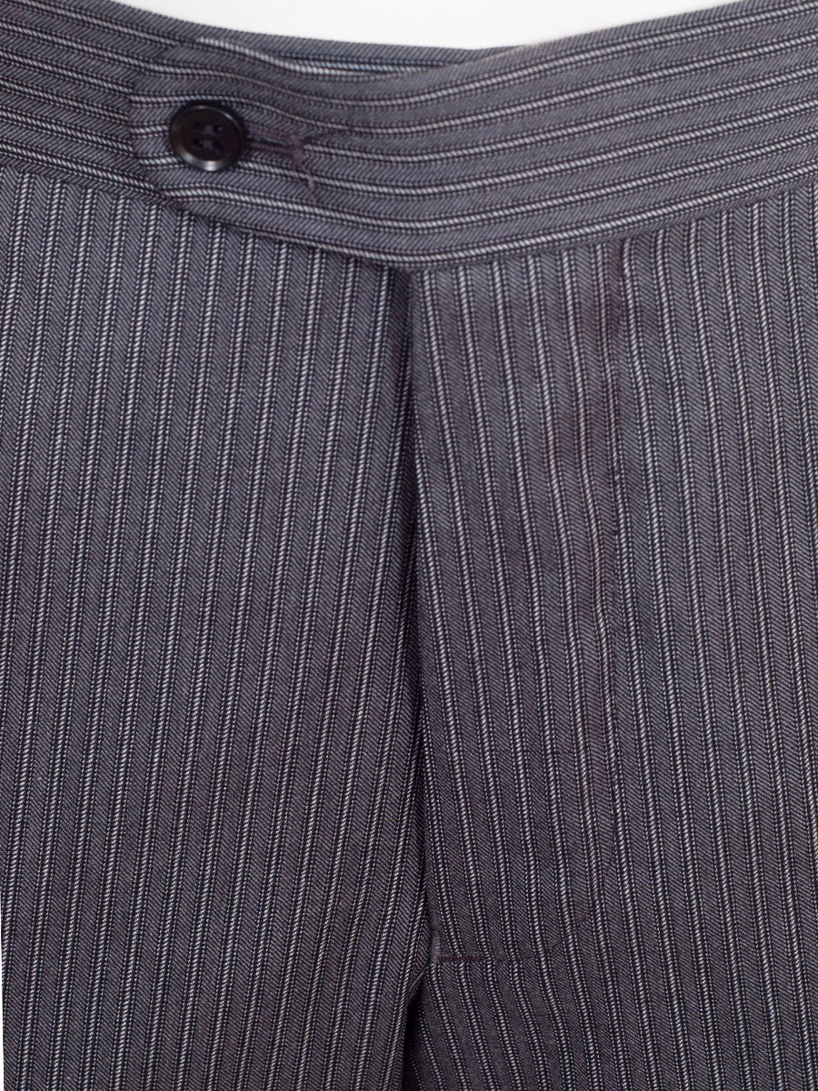 Viererspitz Stresemannhose Jakob, grau, seitlich schwarzes Paspol #4