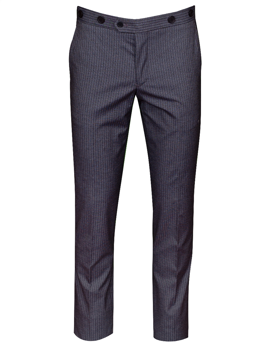 Hammerschmid Stresemannhose Aschau, grau gestreift, elegant #1
