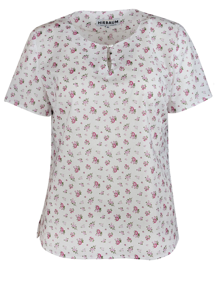 Hiebaum Sommerbluse, pinkes Blumenmuster #1