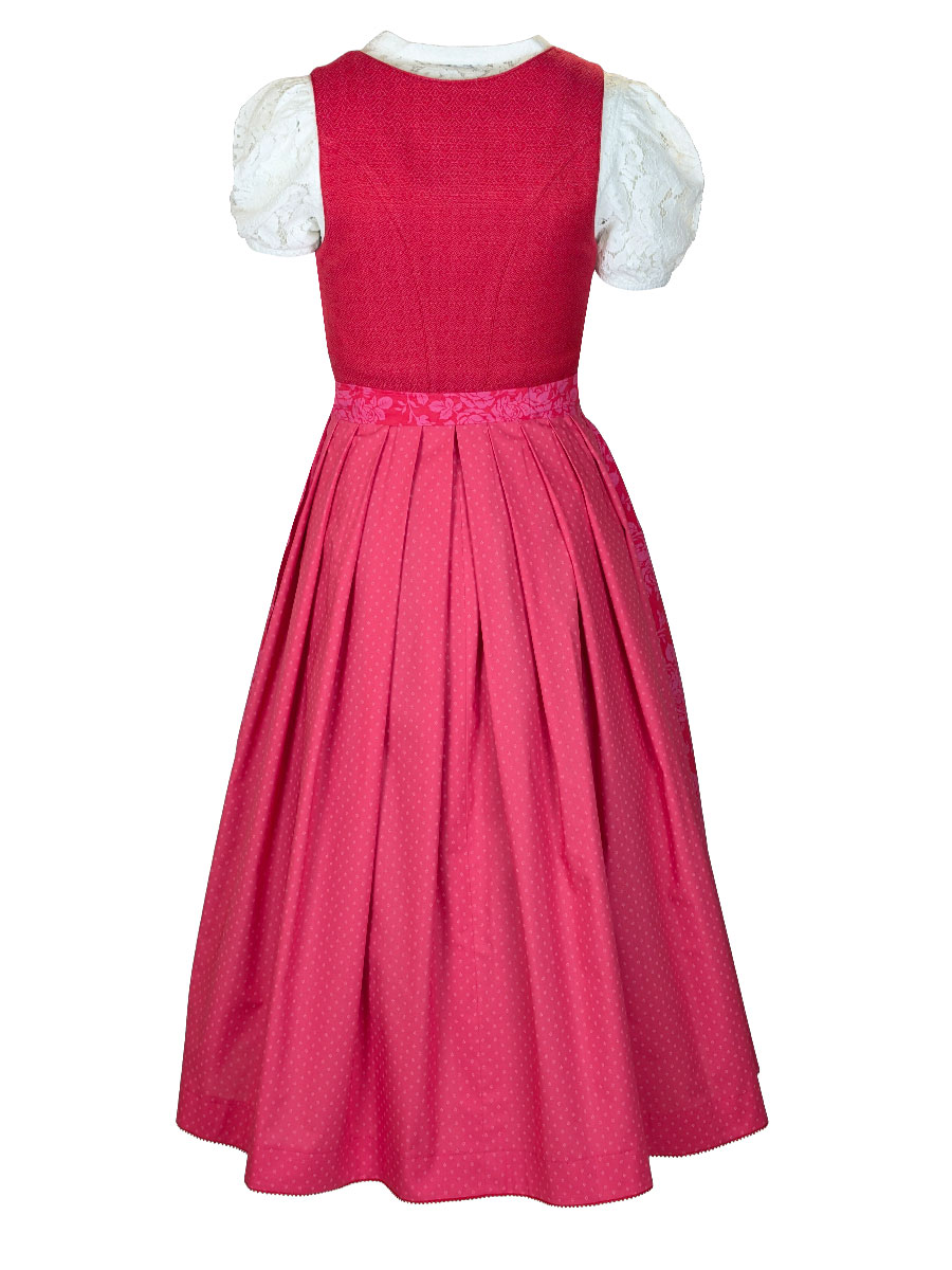 Hammerschmid Dirndl Pillersee, pink-rot, 80lg #3