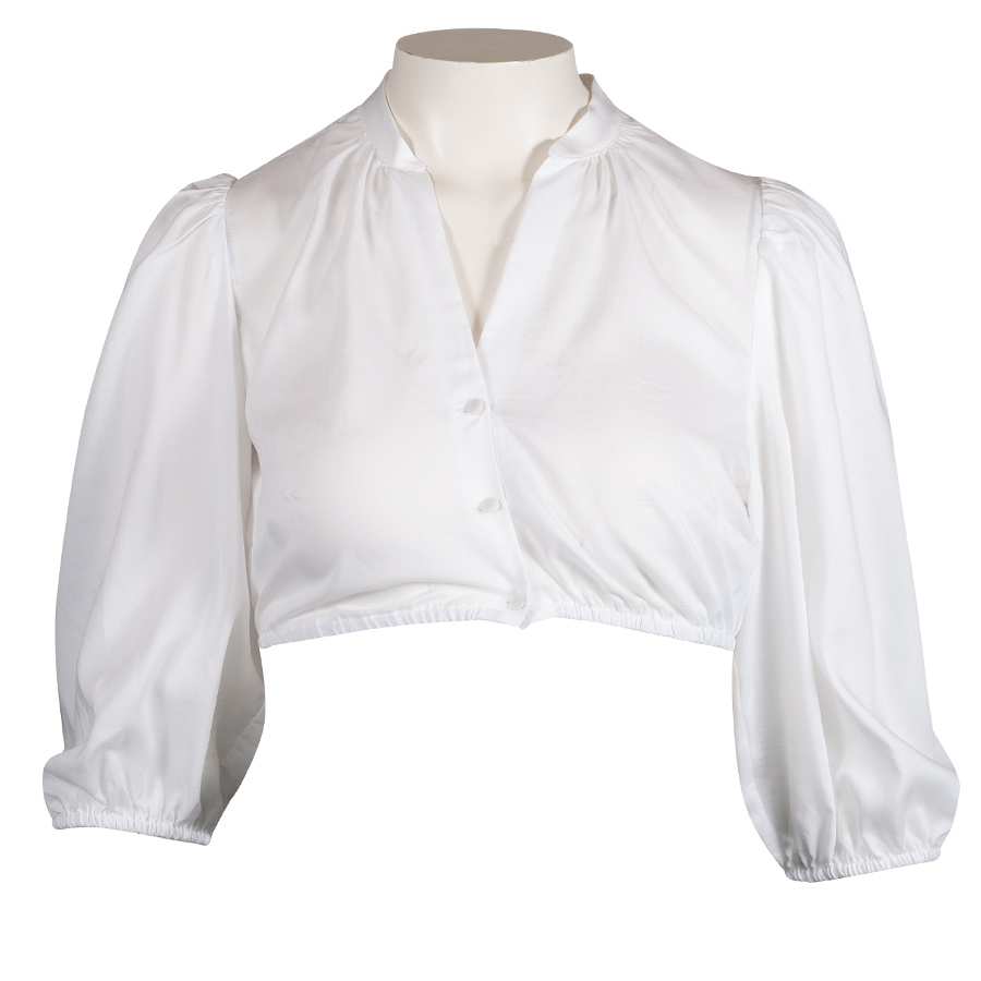 Waldorff Dirndlbluse Anni, weiß, 3/4-Arm #1