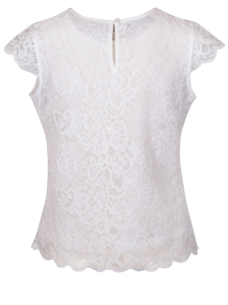 Country Line Damenshirt, Spitzenshirt, weiß, Flügelarme #2