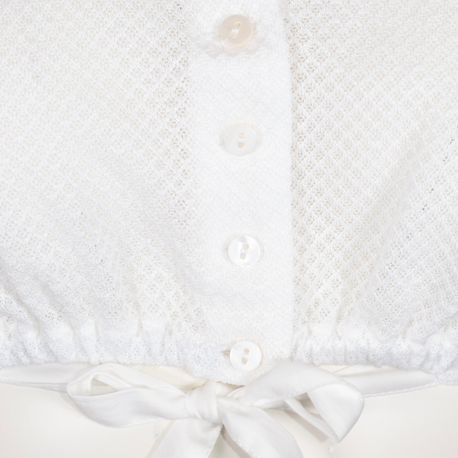 Gottseidank Dirndlbluse Ella, wolkencreme, hochgeschlossen, Kurzarm #4