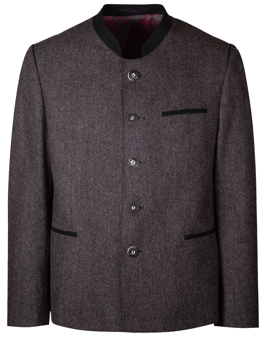 hausg'macht Lodenjanker Urban, Perlloden, braun #1