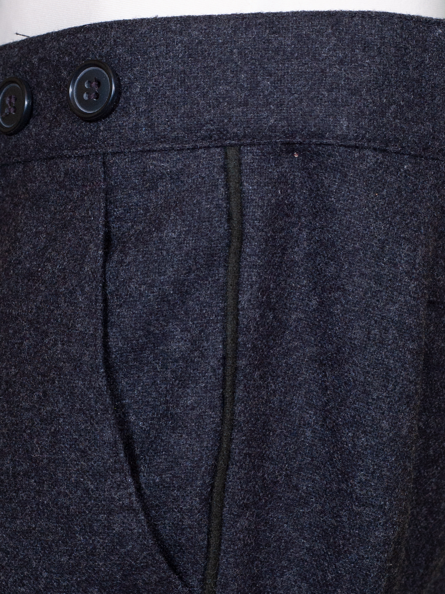 Kinder-Lodenhose anthrazit, Trachtenhose, Spitzbund #4