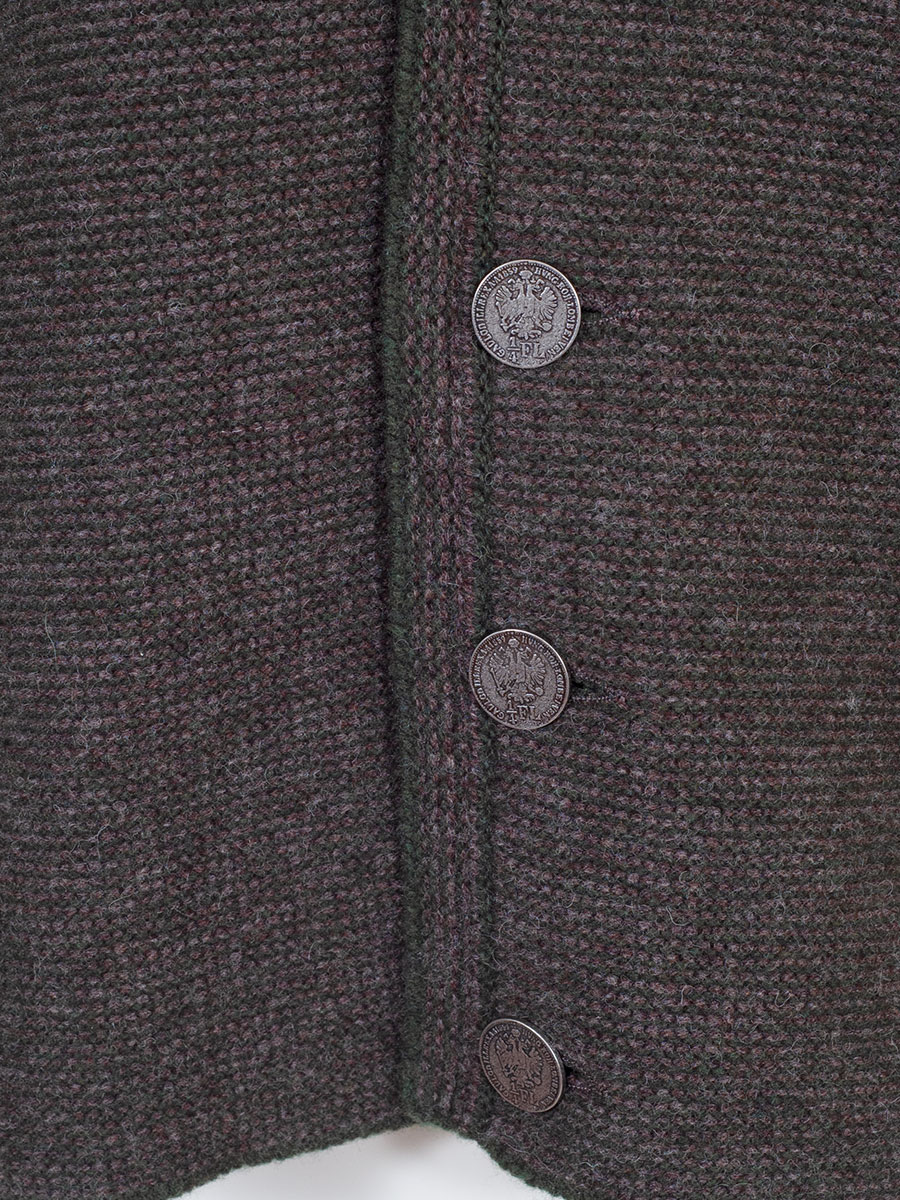 Strickjacke Benno, erde, Vorderseite braun-grün meliert #6
