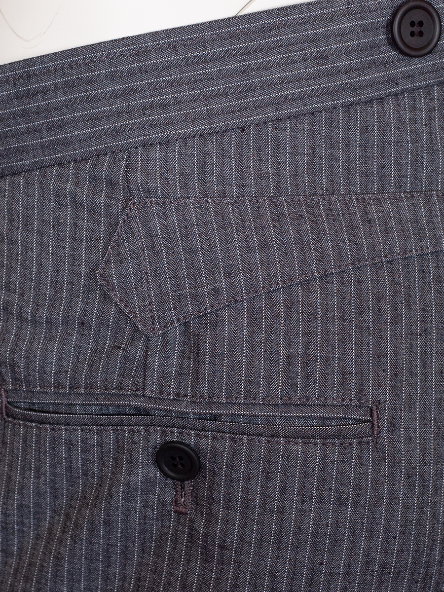 Hammerschmid Stresemannhose Aschau, grau gestreift, elegant #4