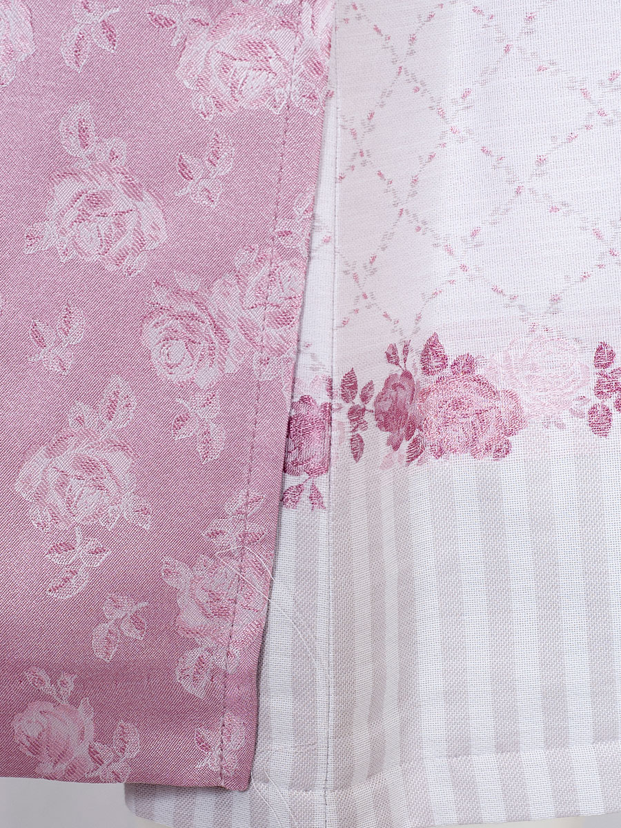 Wenger Fest-Dirndl Bibi, ecru-altrose, Rosenmuster, 70lg #7