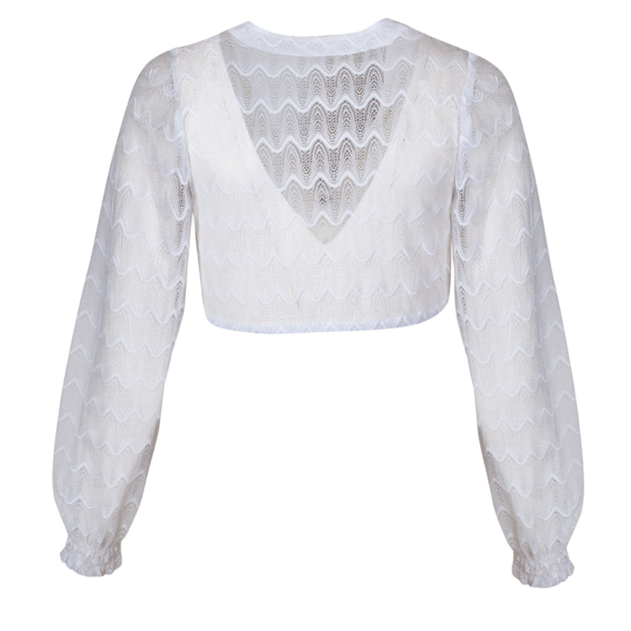 Waldorff Dirndlbluse Spitze, Langarm, Puffarm #2