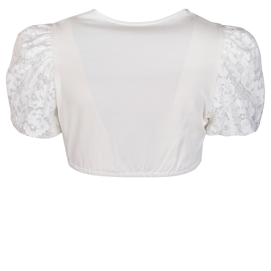 Gottseidank Dirndlbluse Irma, wolkencreme, Spitze #2