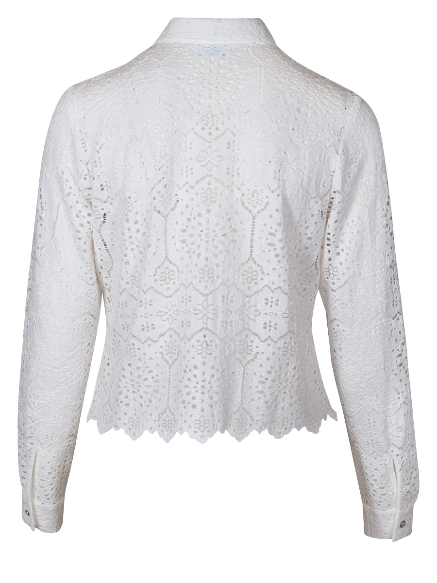 Waldorff Blusenjacke Damen, Spitze, creme #2