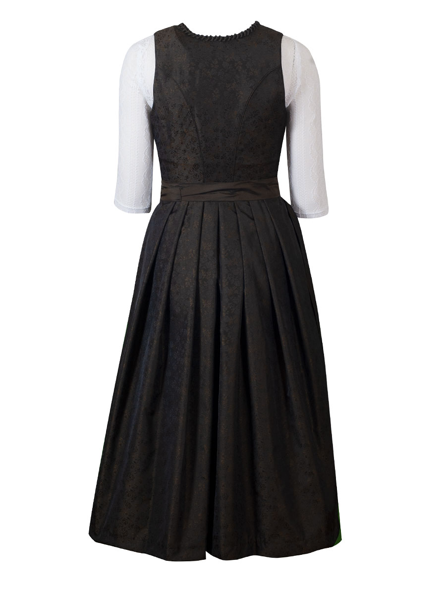 Wenger Dirndl Isabella festlich, dunkel, oliv, 80cm #2