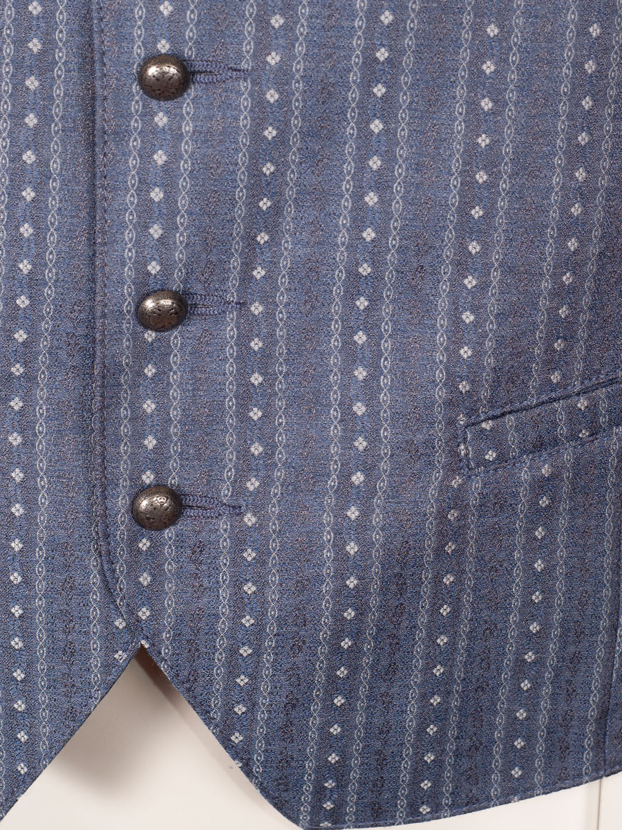 Hammerschmid Herrenwesten Adam, blau-grau, schwarzer Rücken, Slim Fit #3