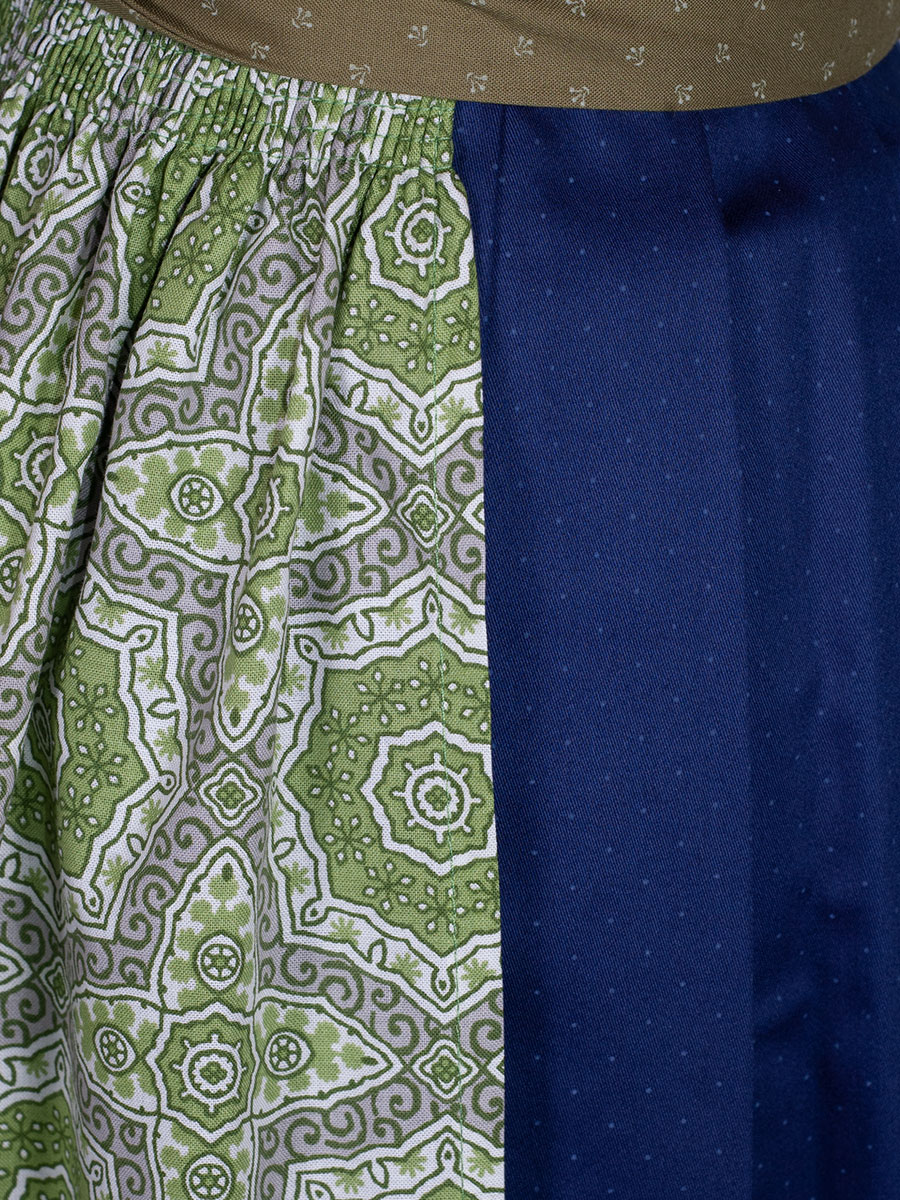 hausg'macht Wiessee Dirndl, blau-oliv, 80lg #5