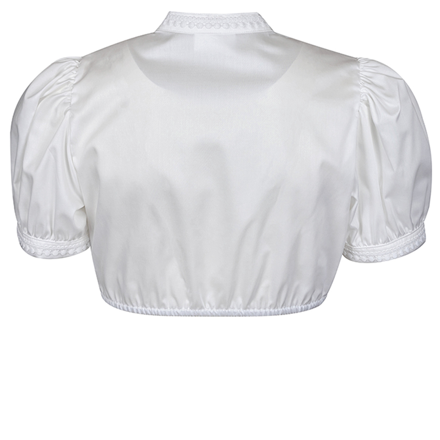 Waldorff Dirndlbluse hochgeschlossen, weiß, elegant #4
