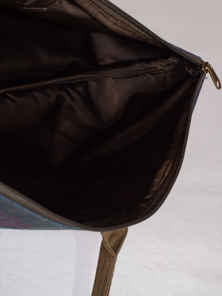 Guido Schultertasche, Travel, Motiv Rose, Leinen #5