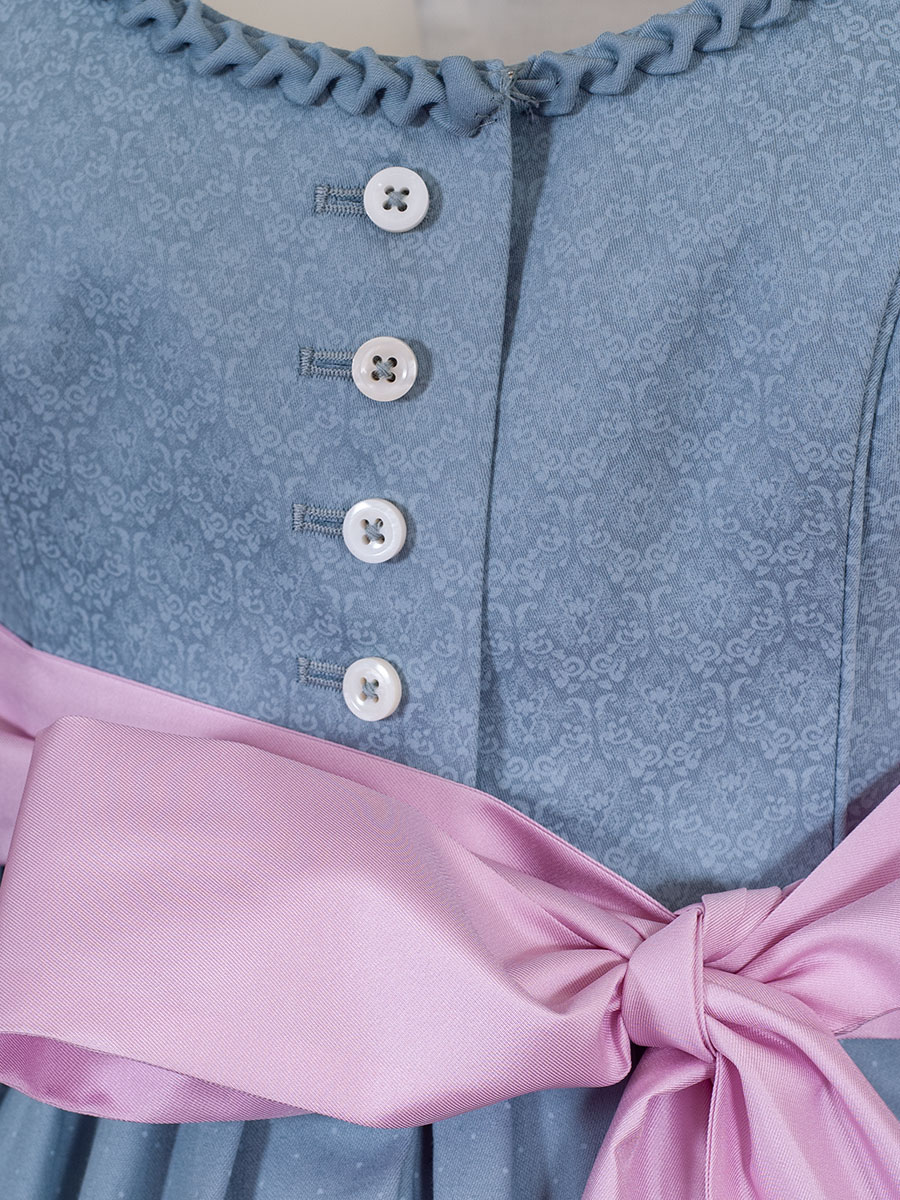 Wenger India Umstandskleid, taubenblau-rosa #4