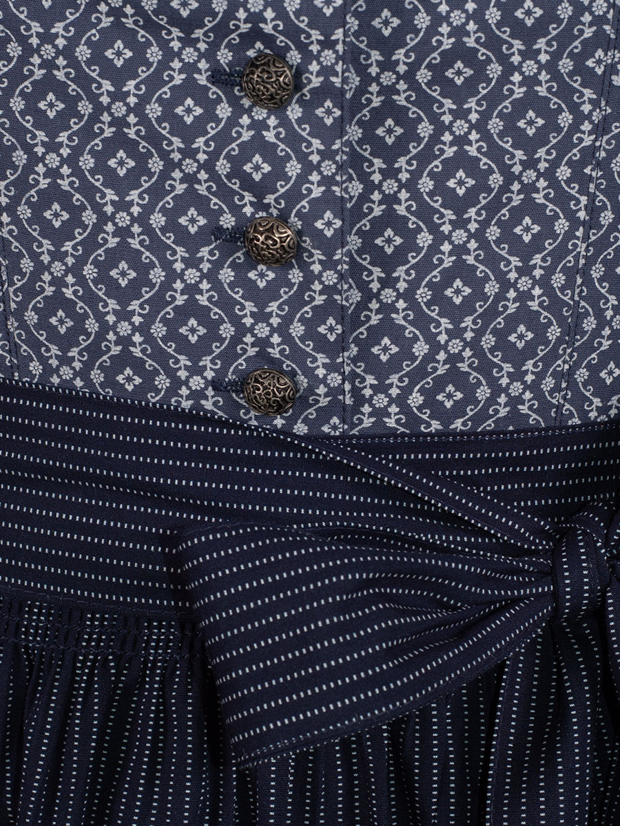 Hammerschmid Baumwolldirndl Braunsee, blau, 80lg #2