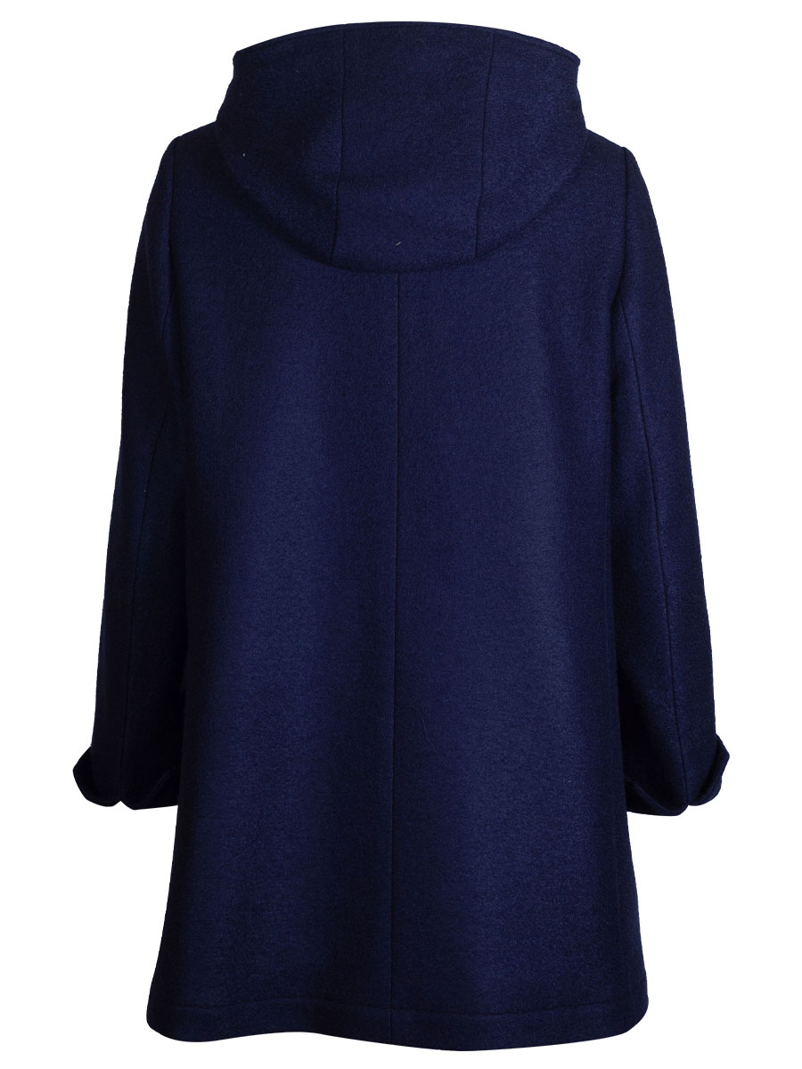 Bauer Wintermantel, blau, Kapuze, Knebelverschluss #2