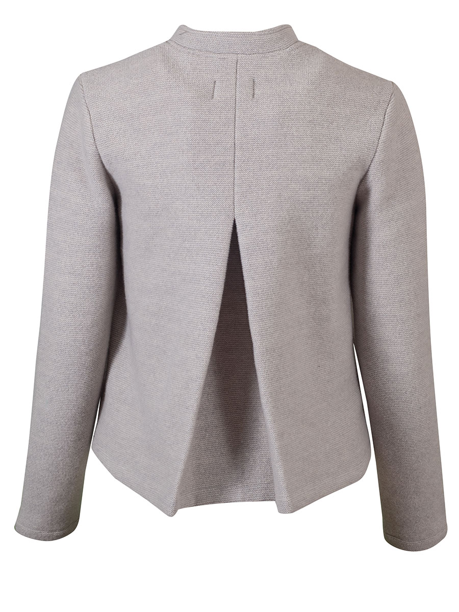 Stapf Strickjacke Marie, ecru, natur, Rückenfalte #3