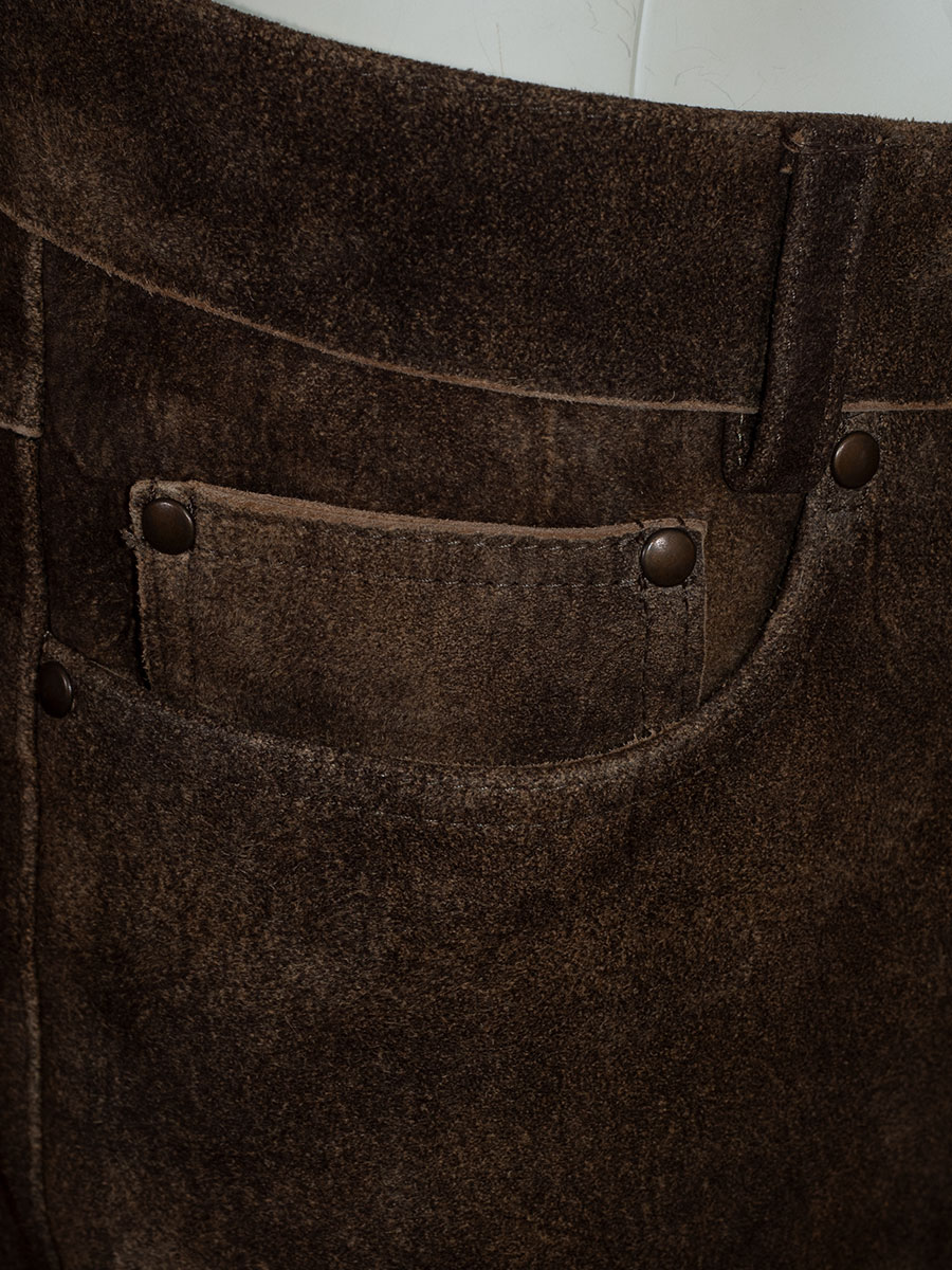 Weinbauer Kurze Lederhose, Stulpenhose, dunkelbraun, ahorn #4