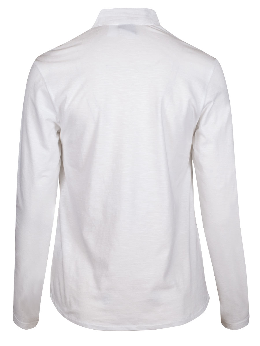 Hammerschmid Blusenshirt Cindy, weiß, Spitzenborte #3