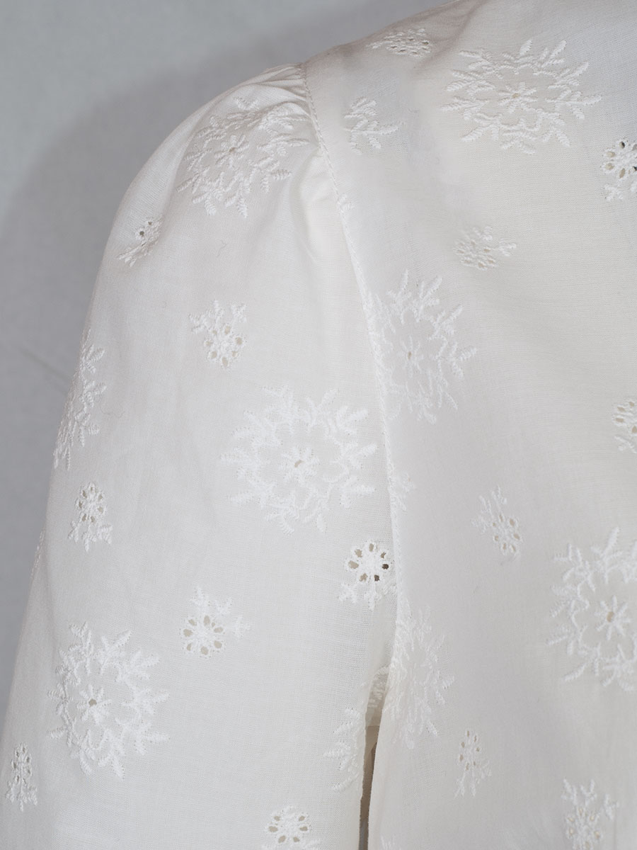 Country Line Bluse 3/4-Arm, creme, Blumenstickerei #4