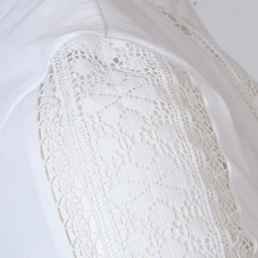 Gottseidank Dirndlbluse Calla, festlich, Halbarm, Vorderseite Spitze, Jersey-Rücken #3