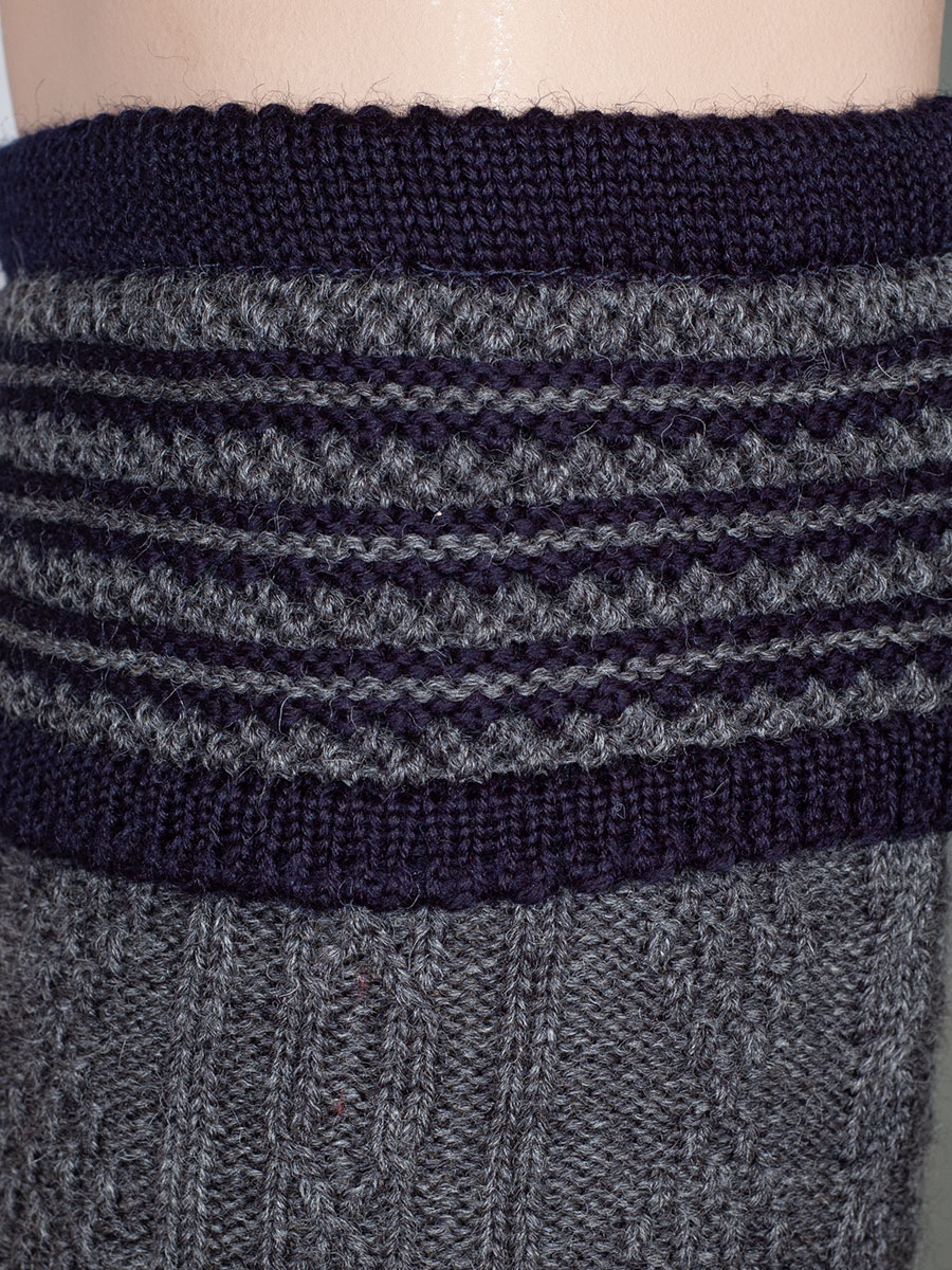Gottseidank Umschlagstrümpfe Partnach, asphalt-tintenblau #3