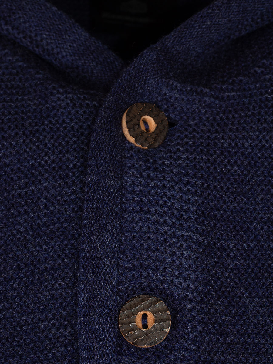 Hammerschmid Ludwig Kapuzen-Strickjacke, blau #3