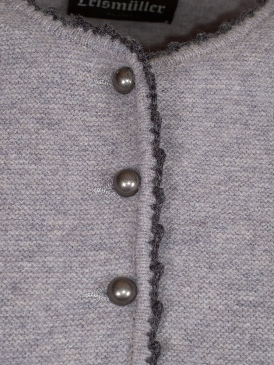 Astrifa Strickjacke Pöttenheim, chrom-schiefer, Puffarm #4