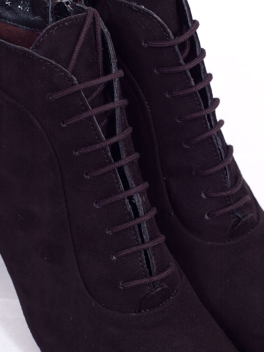 Schuhmanufaktur Gautsche, Samtziege, Trachten Stifelette, schwarz #4