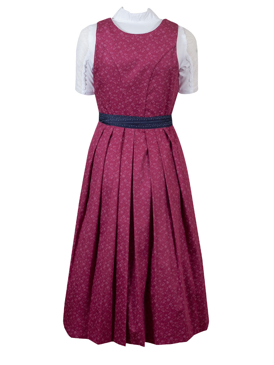Wenger Herlinde Baumwolldirndl, beere-blau,  80cm #3