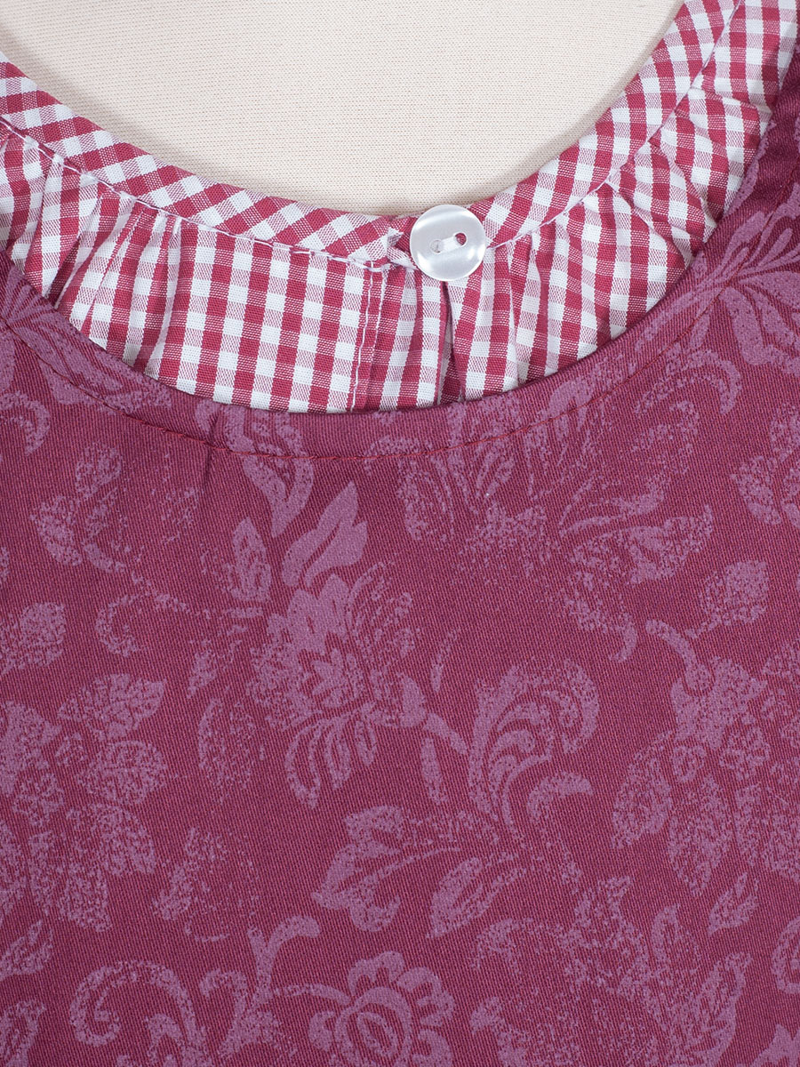 Berwin & Wolff Sommerkleid, Mädchen, dunkelrot, mit Bluse #5