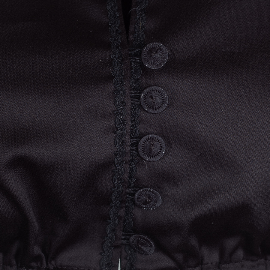 Anno Domini Design Dirndlbluse Aga, 3/4-Arm, schwarz, geblümt #5