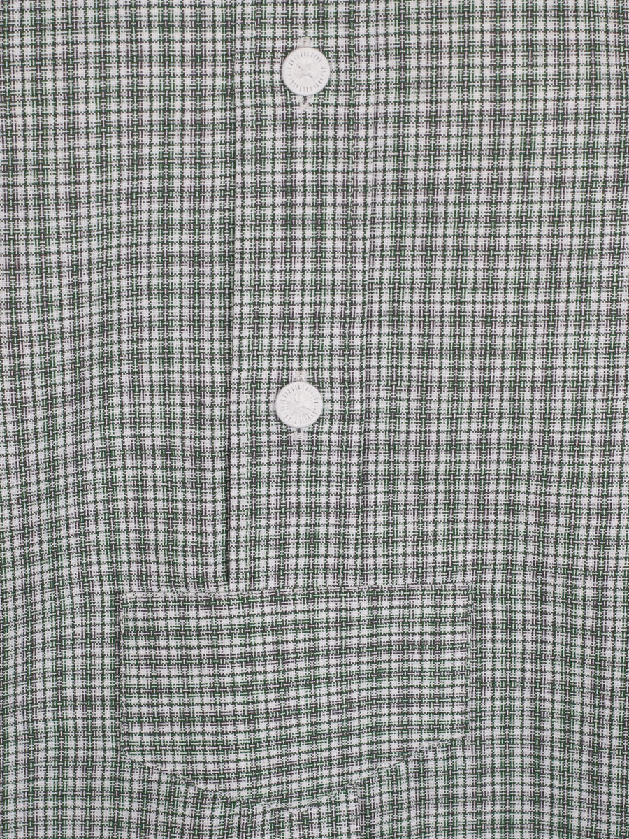 Waldorff Trachtenhemd, grün-grau, kariert, Pfoad, Stehkragen #2