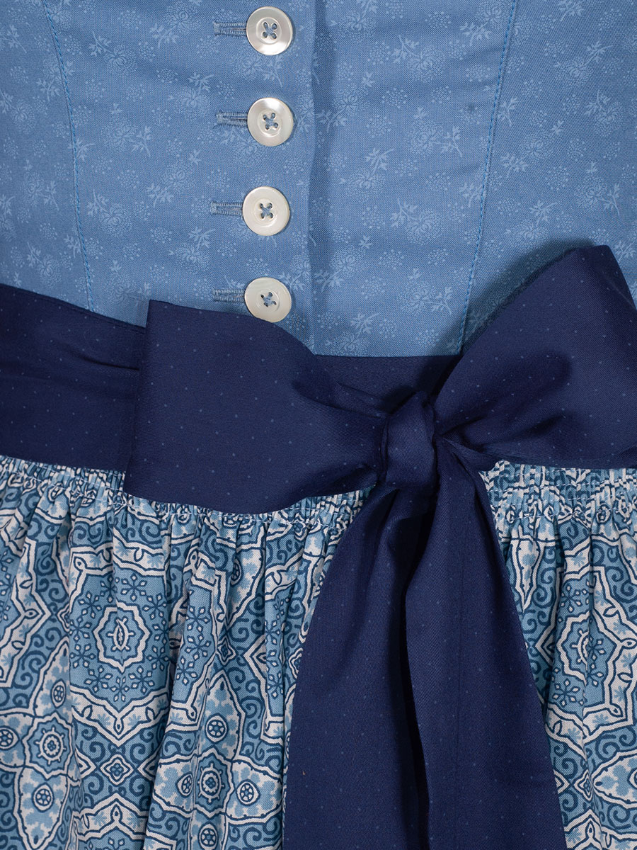 hausg'macht Pillersee Baumwolldirndl, hellblau-blau, 80lg #4