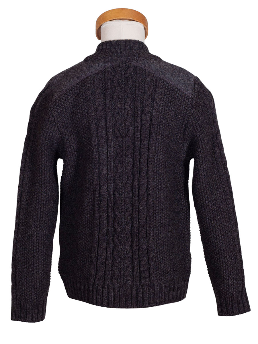 Hammerschmid Dorfen Strickjacke, Jungen, anthrazit, Zopfmuster #3