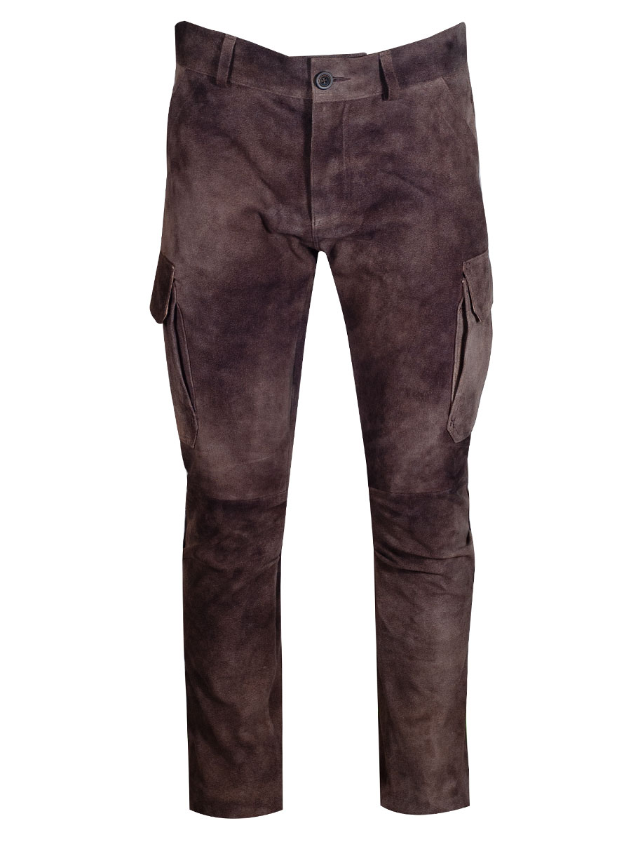 Lange Lederhose Cooper, antik braun, sämina, Cargostil #1