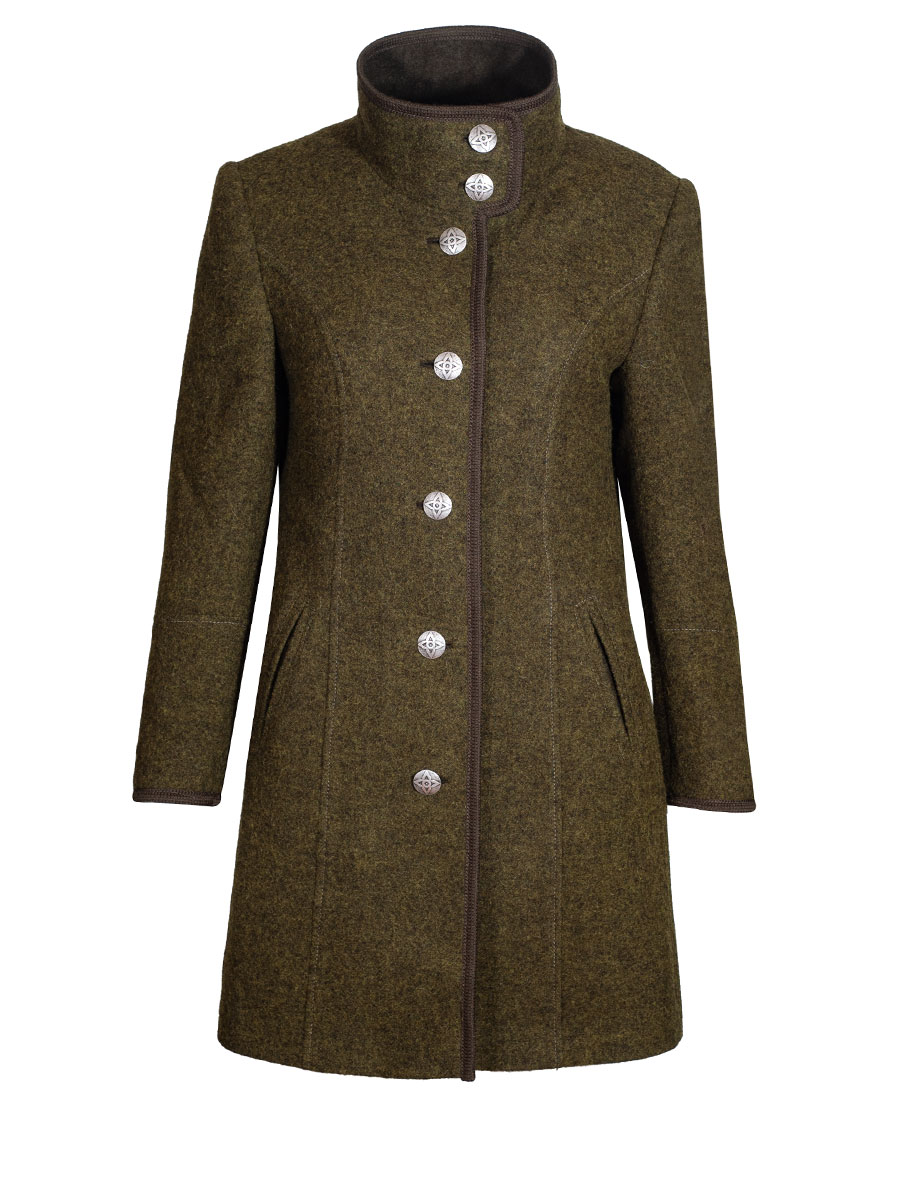Schloß Orth Kurzmantel Frauke, oliv, Flauschloden #2