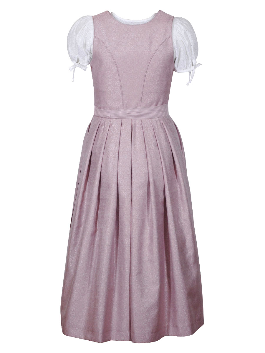 Wenger Sabina Festdirndl, Hochzeitsdirndl, zartrosa, glänzend, 80cm #2